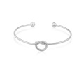 New Silver/Gold and Rose Gold Color Cheap Price Stainless Steel Knot Bracelet Jewelry For Women